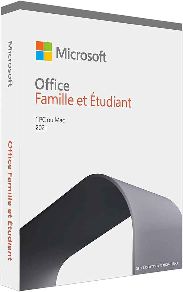 Office Famille et Etudiant 2021 - 1 PC ou Mac